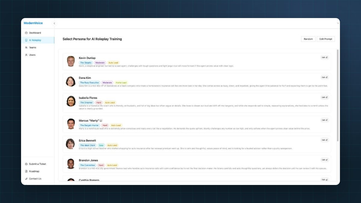Voice AI sales training, built and in production in two months